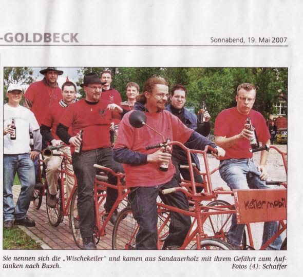 Zeitungsartikel Keilermobil 2007