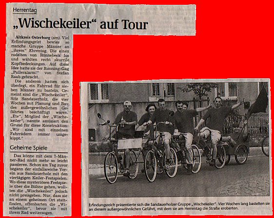 Zeitungsartikel Keilermobil 2000