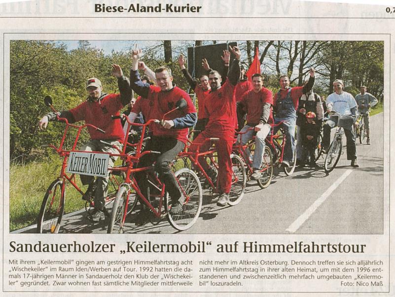 Zeitungsartikel Keilermobil 2005